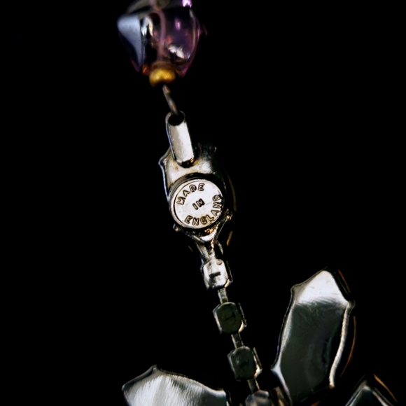 NICKY BUTLER Honey Multi Crystal & Rhinestone Tassel Designer NB Necklace NWT - Picture 9 of 13